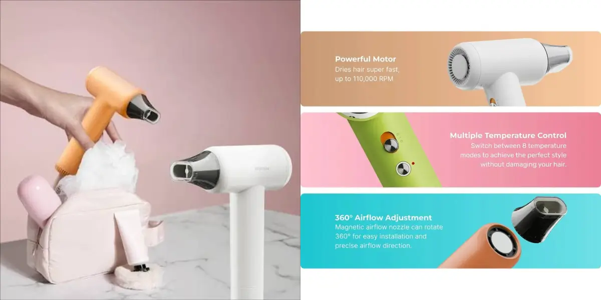 MOMAX 1-Care Hair Mini Ultra Speed Ion Hair Dryer.webp